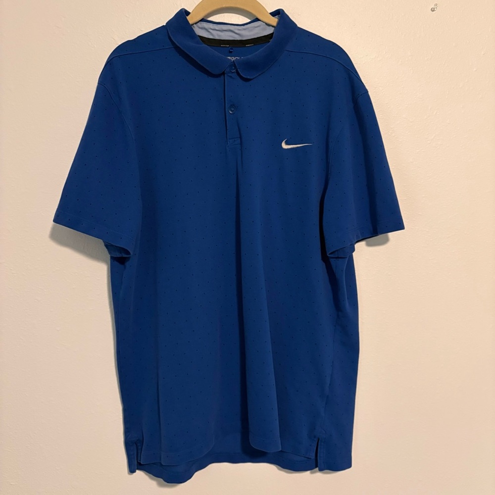 Nike Men's Golf Blue Polo Shirt